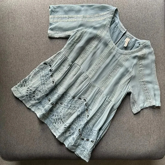 Anthropologie RAGA Rozelle Embroidered Tunic Small - Picture 2 of 10
